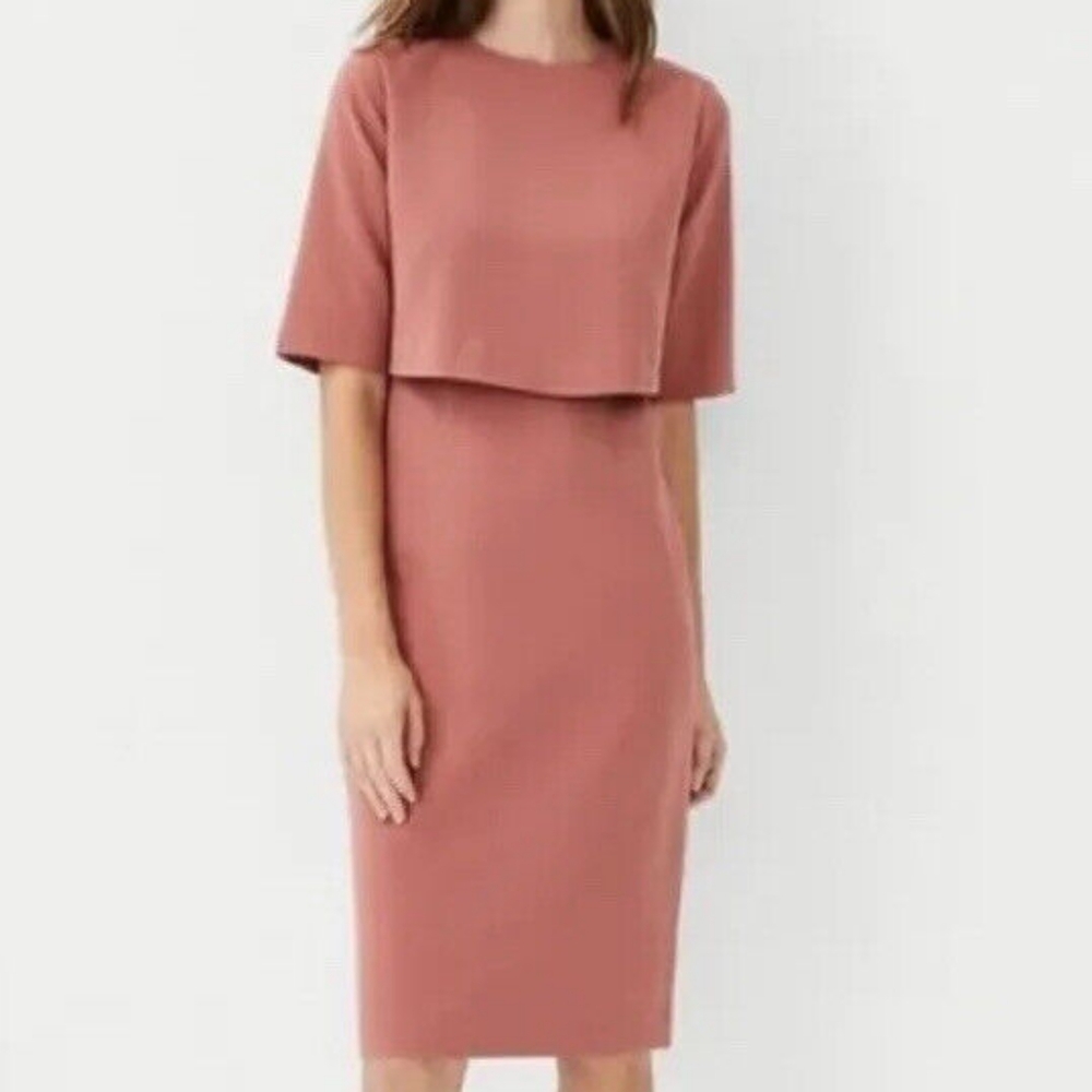 Ann Taylor Overlay Sheath Dress NWT 0P